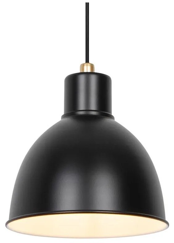 Nordlux - Lampadario a sospensione con filo POP 1xE27/40W/230V nero/oro