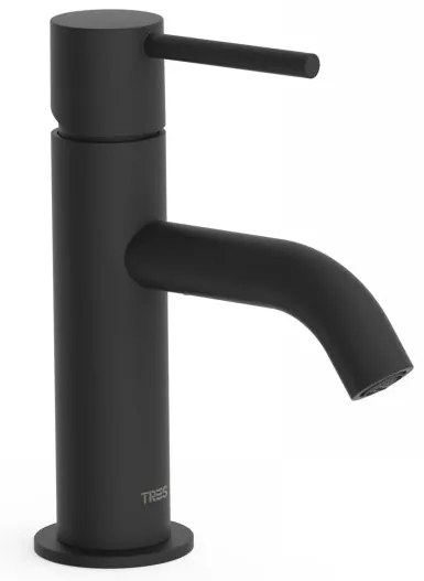 Tres Study Exclusive rubinetto per lavabo verticale nero 26290301NM