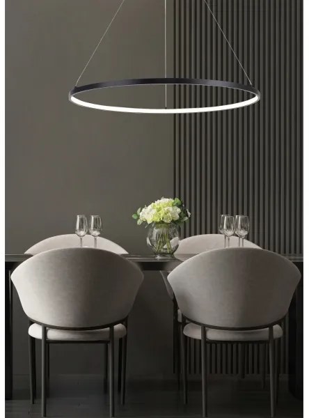 Zuma Line 2023201-BK80 - Lampadario LED a sospensione con cavo BRENO LED/36W/230V 3000/4000/6000K