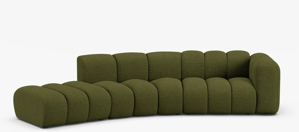 Divano modulare Lupine 5 posti in bouclé – L335 cm
