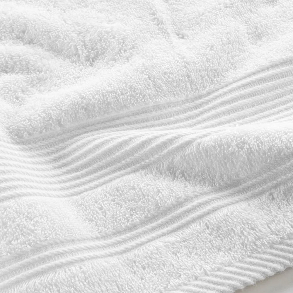 Asciugamano bianco in spugna di cotone 70x130 cm Tendresse - douceur d'intérieur