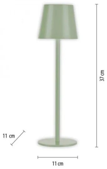 Leuchten Direkt 19250-43 - LED Lampada ricaricabile da esterno EURIA LED/3W/5V IP54