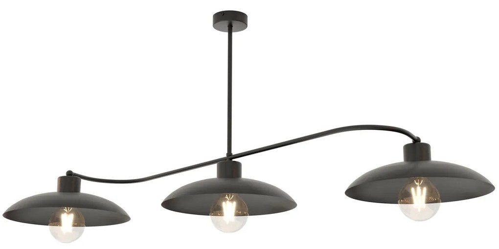 Lampadario a sospensione FOSTER 3 Black