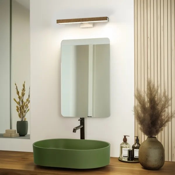 Brilagi- Illuminazione a LED per specchi da bagno WOODY MIRROR LED/8W/230V IP44 quercia/bianco