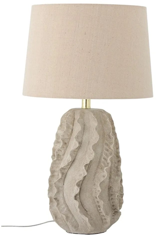 Lampada da tavolo beige con paralume in tessuto (altezza 64 cm) Natika - Bloomingville