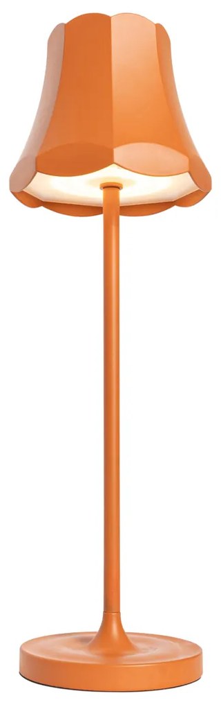 Set di 2 lampade da tavolo retrò arancioni ricaricabili IP44 - Granny