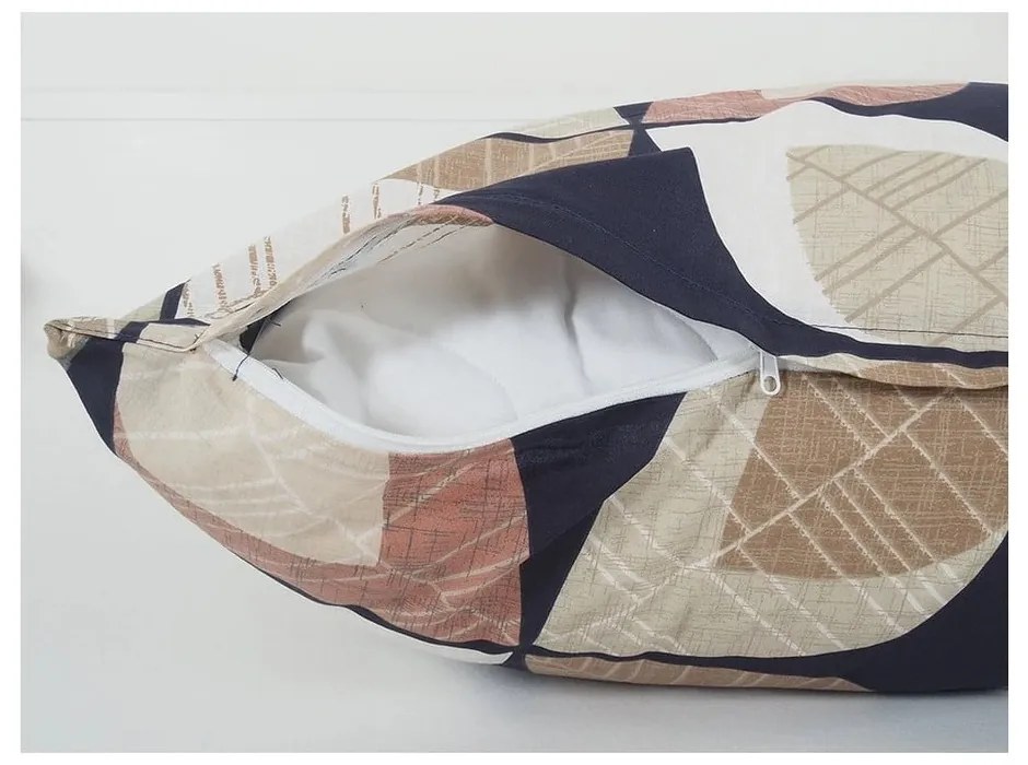 Set copripiumino e federa marrone in crêpe per letto singolo 140x200 cm Autumn Leaf – B.E.S.