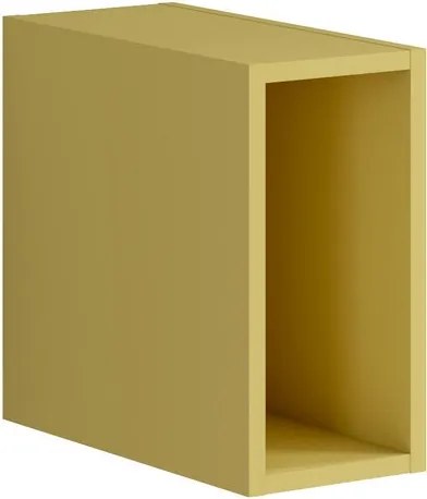 Struttura pensile da bagno Pixel laccato opaco giallo sole L 20 x H 40 x P 45.5 cm