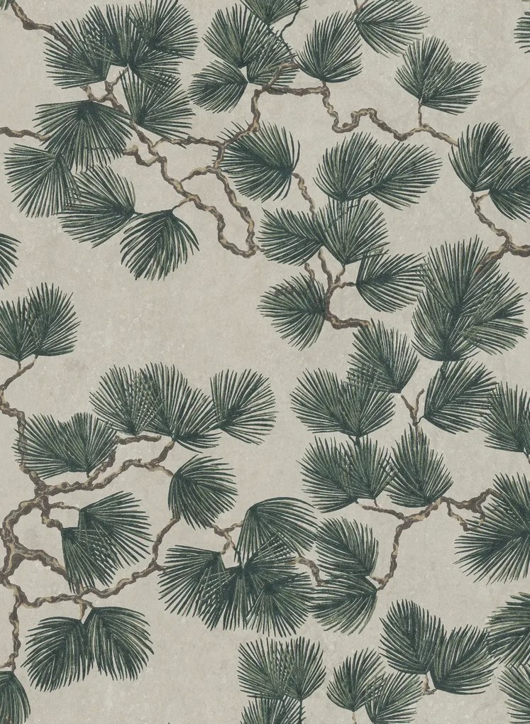 Sandberg Carta da parati panoramica Pine Mural - Green
