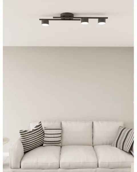 Plafoniera FRAGMENT 3xGX53/12W/230V nero