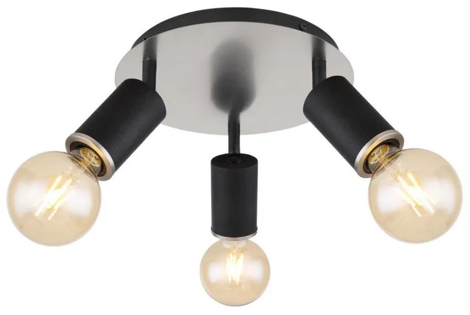 Globo 54032-3B - Luce Spot JOSEBA 3xE27/60W/230V legno nero