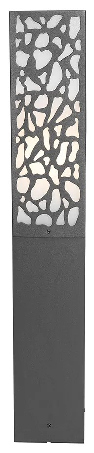 Paletto da giardino moderno nero 60 cm IP44 - Nicole