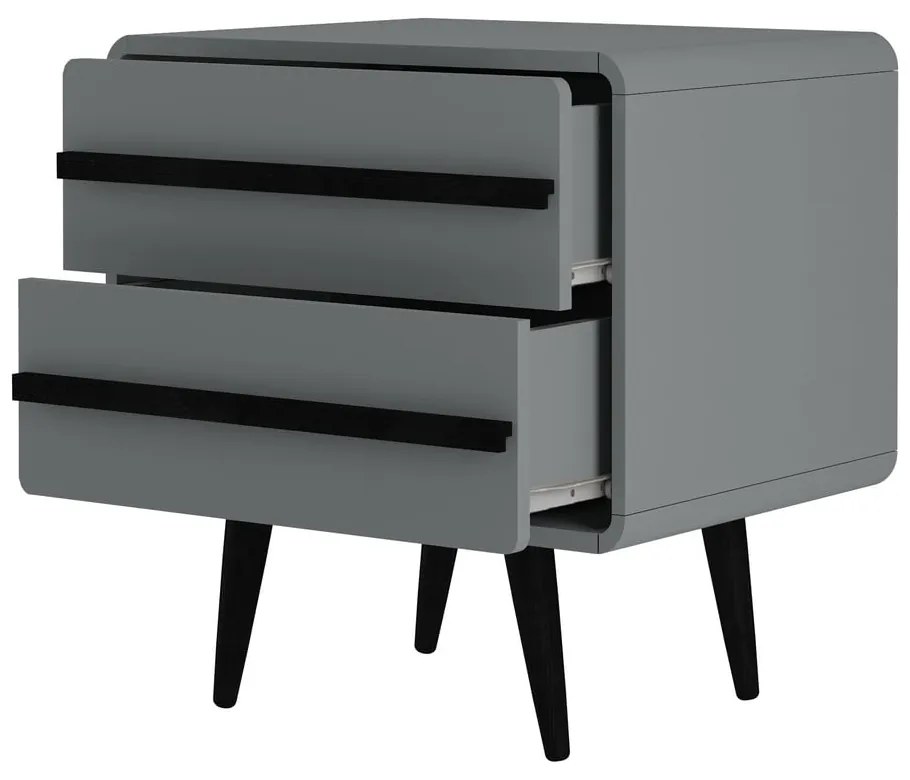 Comodino grigio Chantal - Støraa