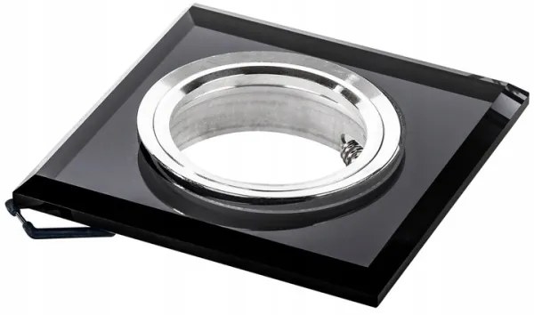 Faretto da incasso 1xGU10/MR16/10W/230V 9x9 cm nero