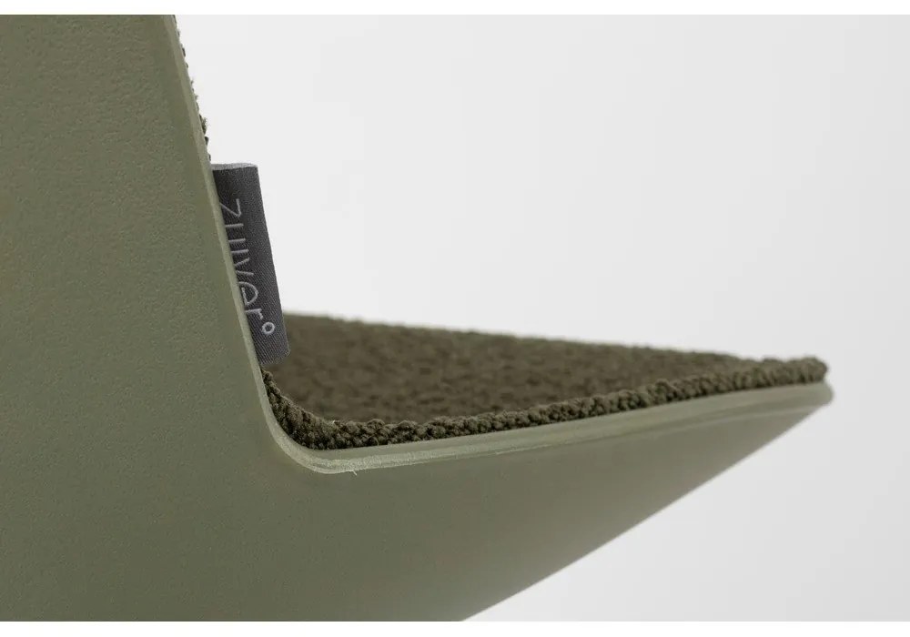 Sedia da ufficio color kaki in imbottito Albert Kuip – Zuiver