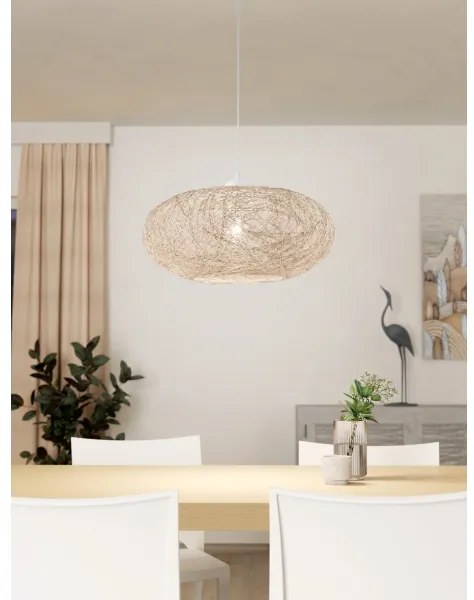 Eglo 93374 - Lampada a sospensione CAMPILO 1xE27/60W/230V