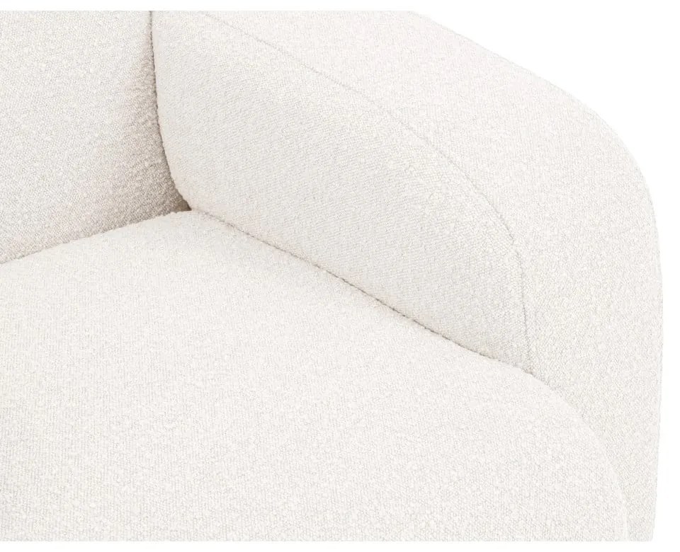 Divano bouclé bianco 235 cm Molino - Micadoni Home