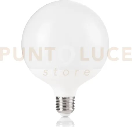 Lampadina attacco e27 in plastica globo bianca 18 w 2300 lm 4000 k ...