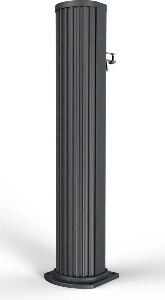 Fontana Lavapiedi da Giardino con Rubinetto Temporizzato Arkema Jolly Grigio Antracite...