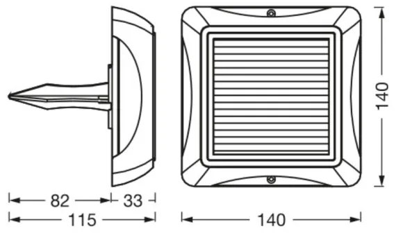 Ledvance - Lampada solare LED ENDURA STYLE SOLAR LED/1,2W/3,7V IP65