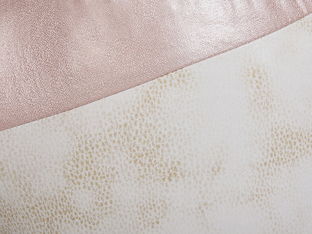 Pouf animaletto in tessuto rosa e bianco SHARK Beliani