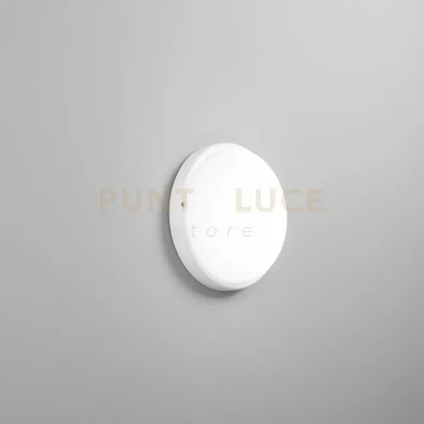 Plafoniera led speedy bianca 18w 1800lm 3000k ip65 d.19,5x3,8cm