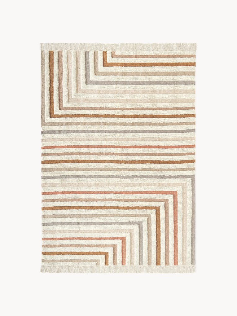 Tappeto kilim fatto a mano con frange Calais