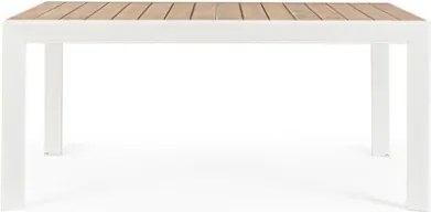 Tavolo Allungabile Da Esterno In Alluminio Bianco 100x220-340 Cm Belmar Bizzotto