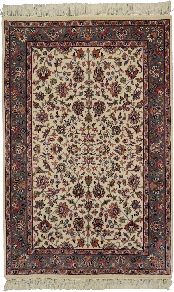 Kashan Tappeto 120x180 Beige (Indian) Annodato A Mano