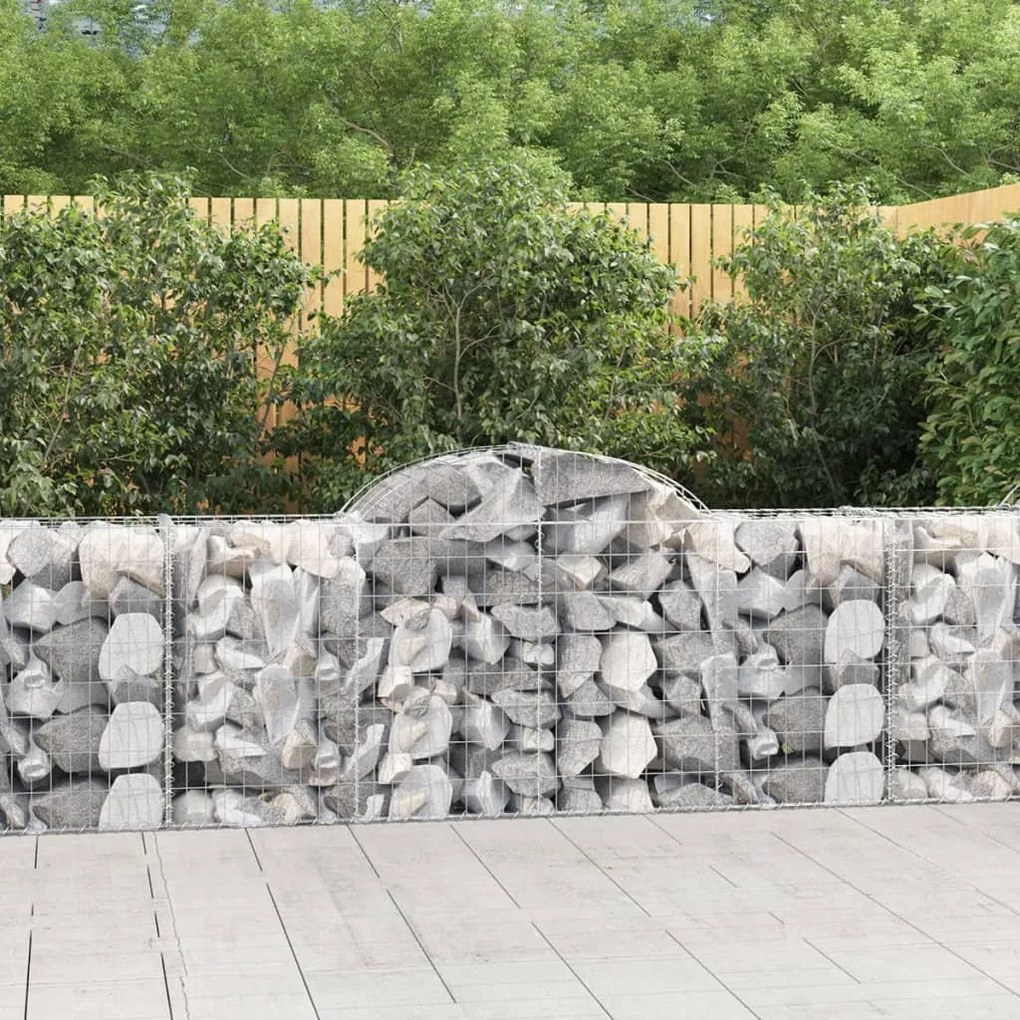 Cesti Gabbioni Ad Arco 30 Pz 200x50x80/100 Cm Ferro Zincato /