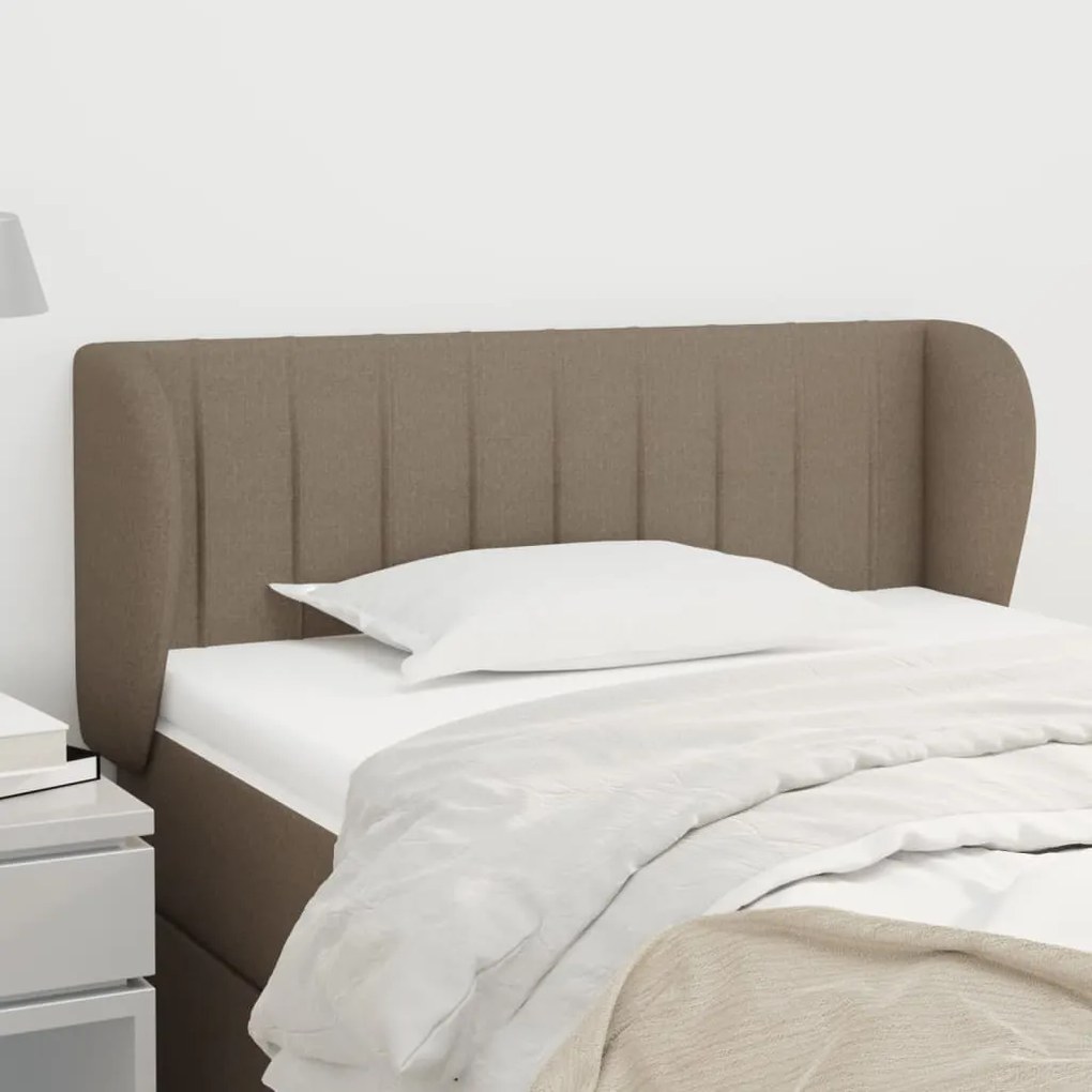 Testiera Ad Orecchio Tortora 83 X 23 X 78/88 Cm İn Tessuto /