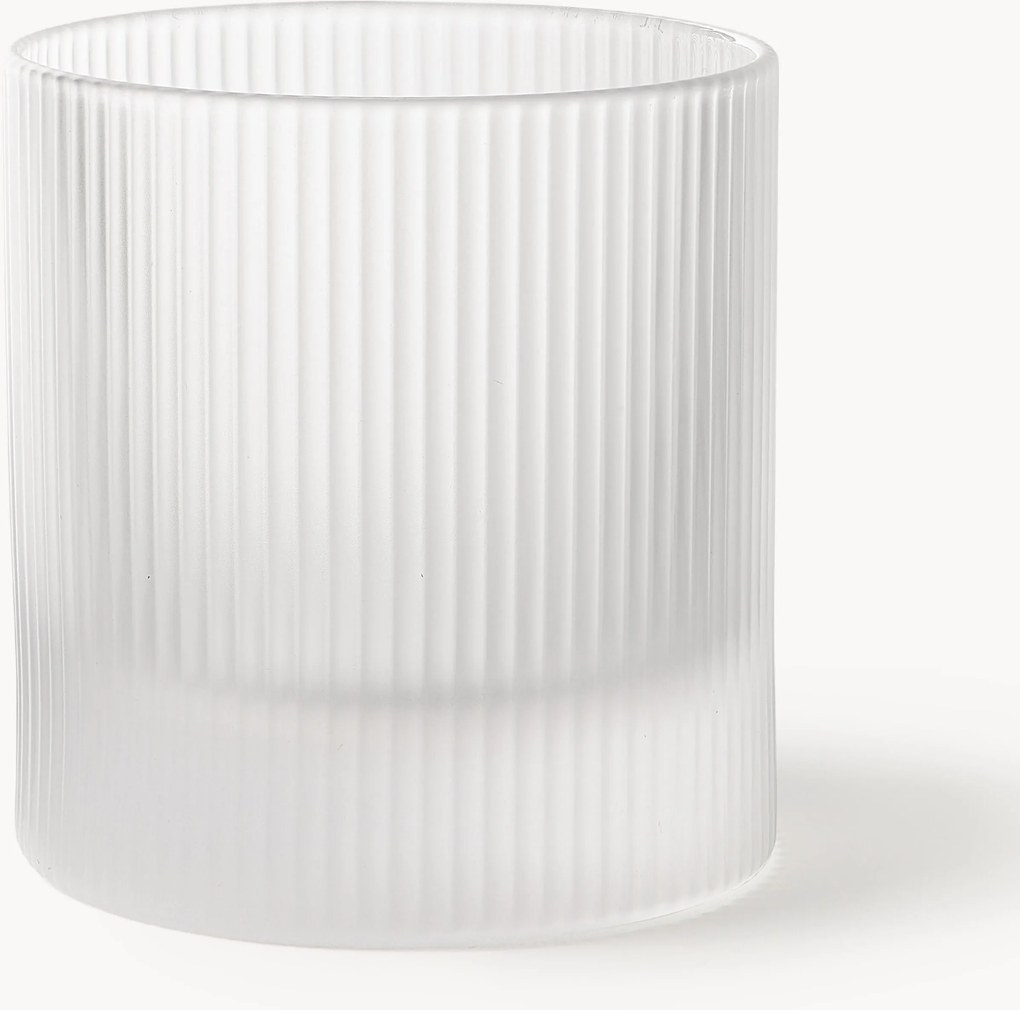 Set di 2 bicchieri in vetro soffiato Ripple