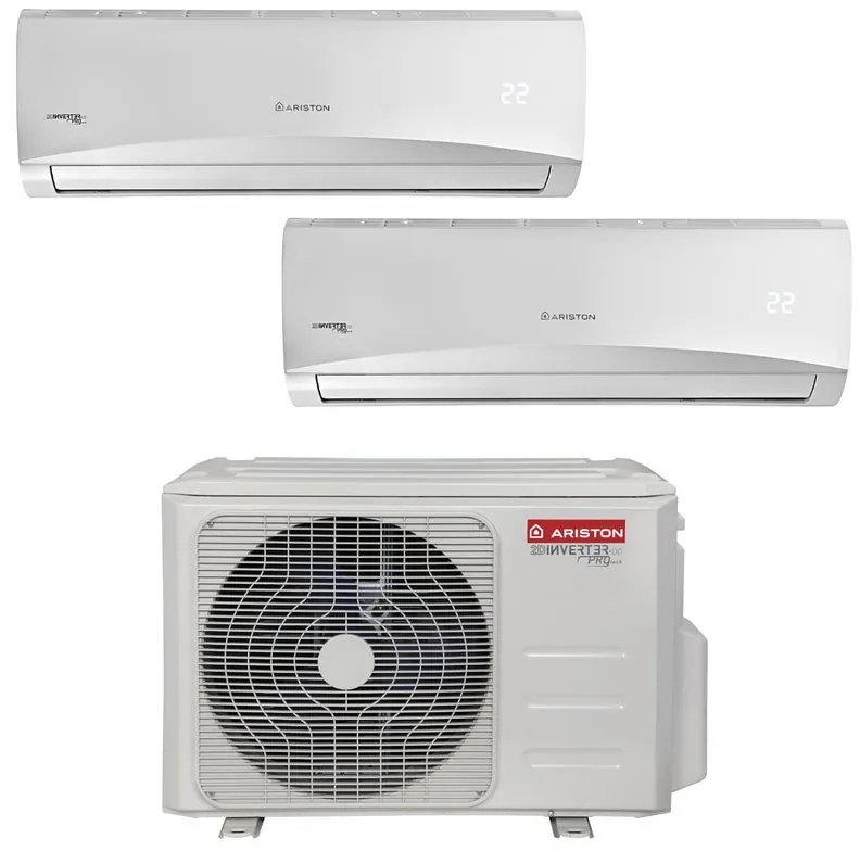 Condizionatore a muro multisplit ARISTON 9000 + 12000 17999 BTU classe raffreddamento A++ classe riscaldamento A+