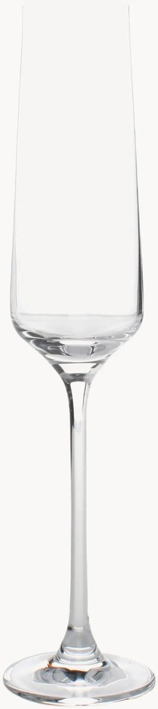 Set di 4 flute da champagne in cristallo Mystique