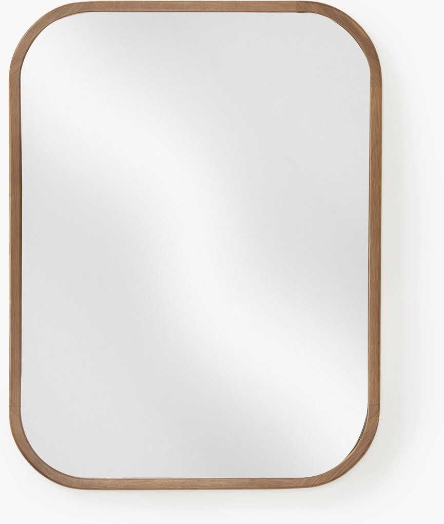 Specchio da parete con cornice in legno di quercia Levan