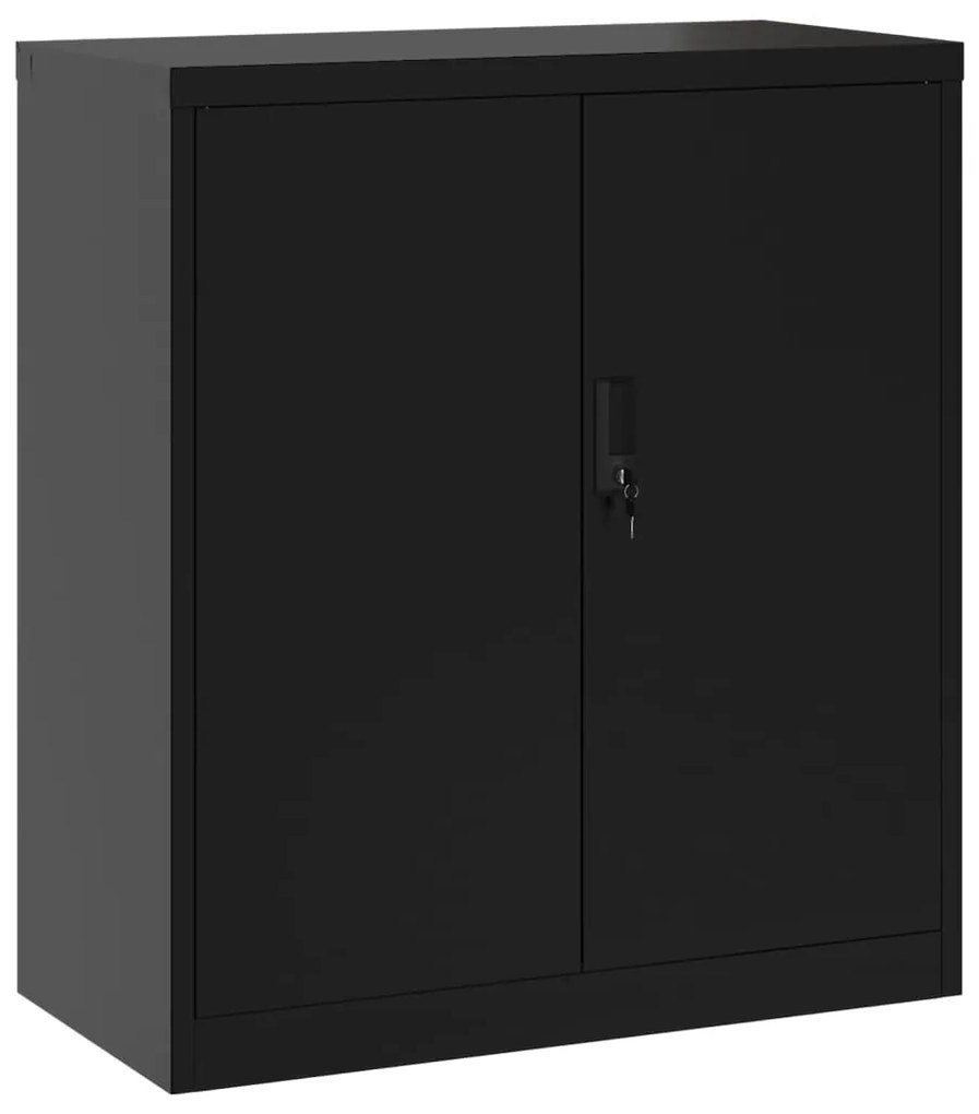 Armadio classificatore nero 79x40x90 cm in acciaio