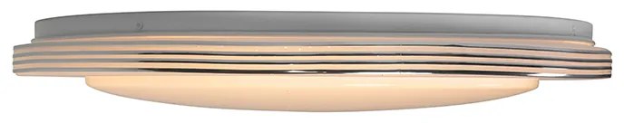 Plafoniera intelligente bianca 48 cm con LED e dimmer RGB - Jochem