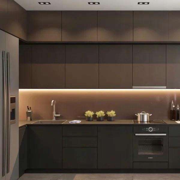 Profilo da incasso per strisce LED 1 m nero/bianco