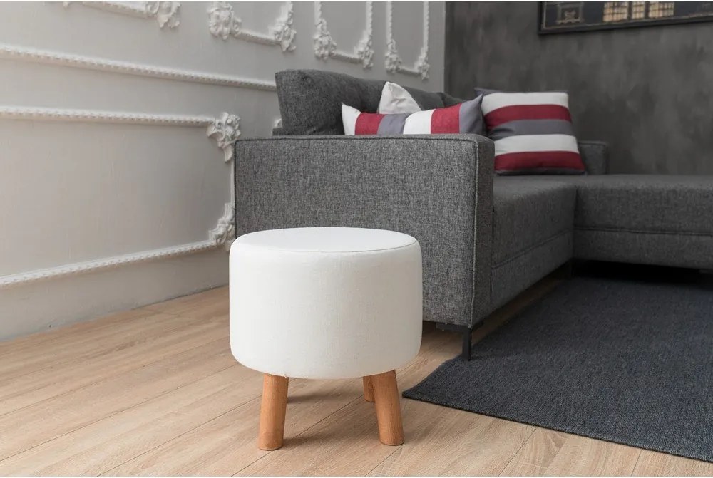 Sgabello bianco Silindir - Balcab Home