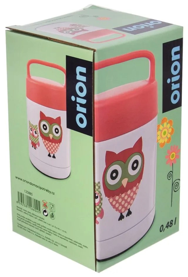 Thermos rosso e bianco per bambini 480 ml Sova - Orion