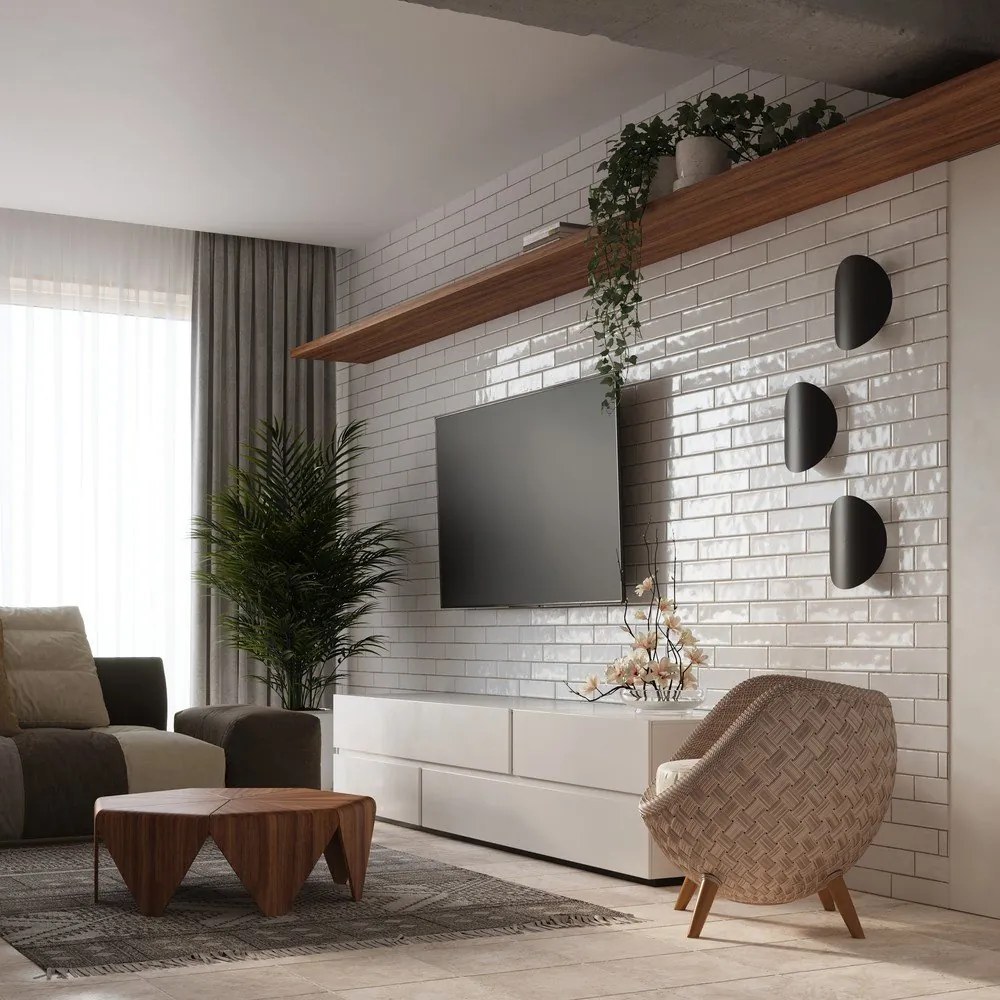 Lampada da parete nera Junker - Sollux