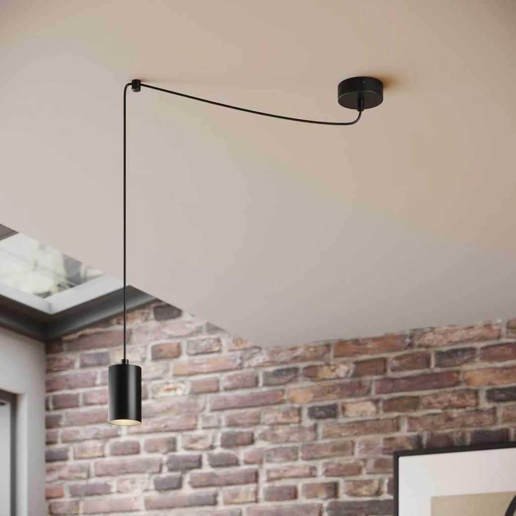 EMIBIG LIGHTING Lampada a sospensione Speed, nera, 1 luce