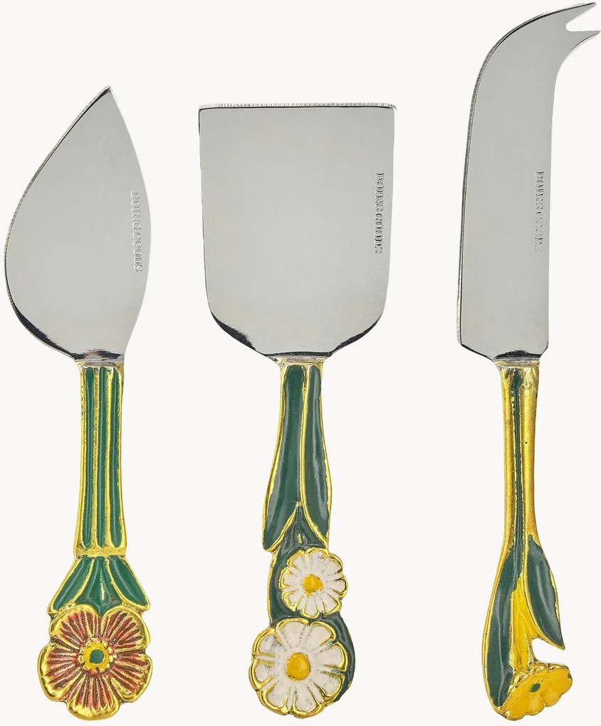 Set di 3 coltelli da formaggio Posy