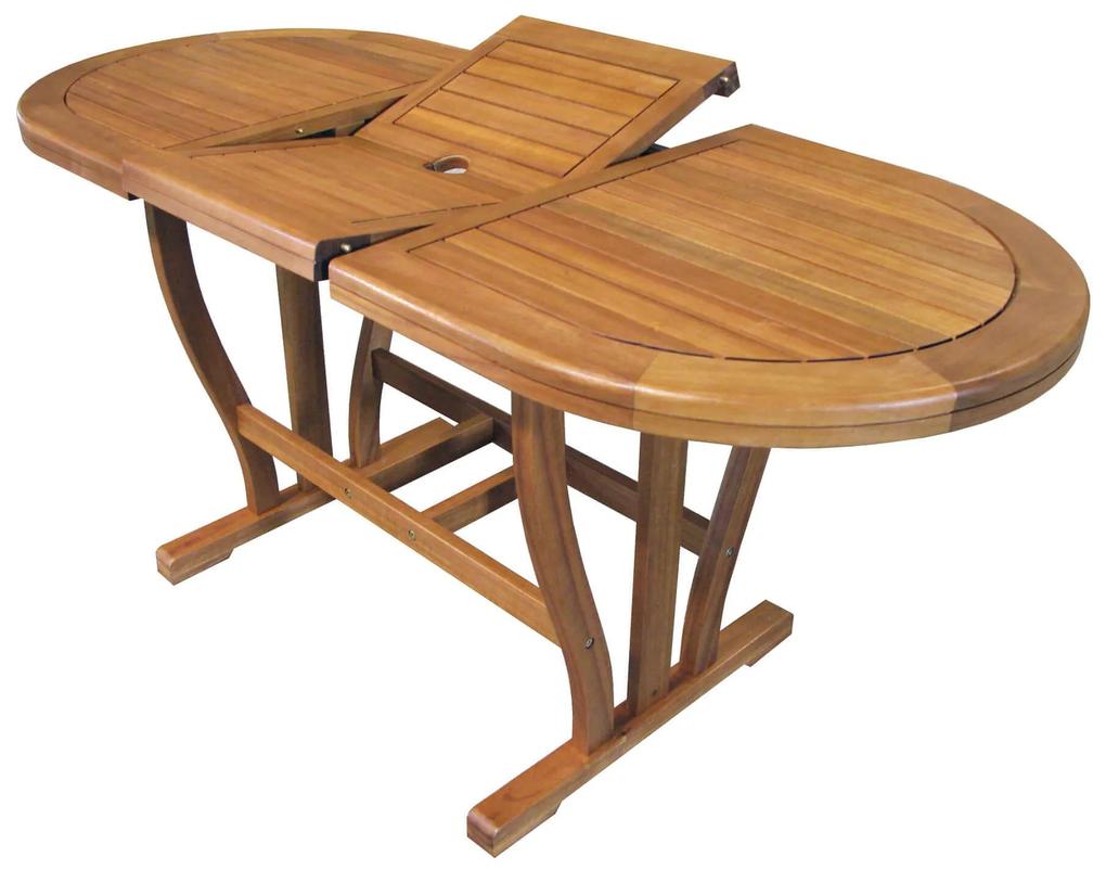 TURRIS - tavolo da giardino allungabile in legno massiccio di acacia 120/160