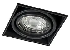 Set di 12 faretti incassati neri GU10 orientabili senza cornice - Oneon