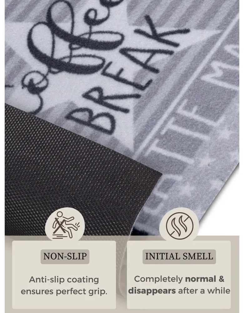 Tappeto grigio 50x150 cm Its Time for Espresso - Hanse Home