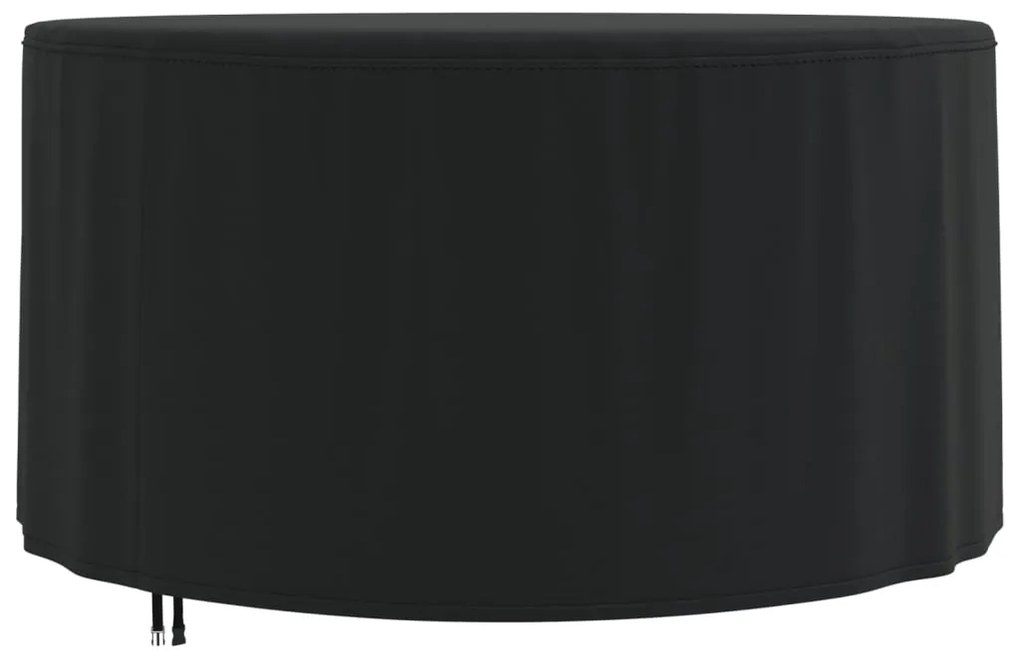 Copertura Mobili Giardino Rotonda Nera Ø 157x71 Cm 420d Oxford /