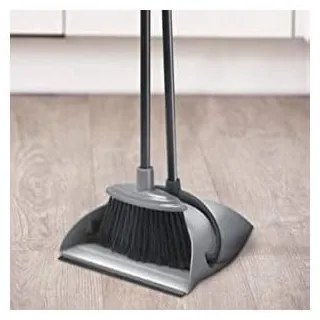 Paletta grigia e nera con manico lungo Polvere - Addis