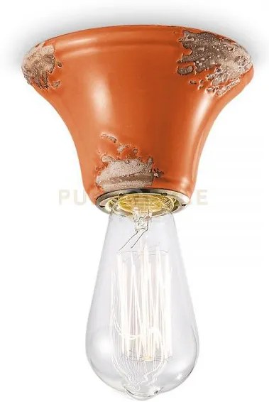 Plafoniera vintage arancio c133(vio)
