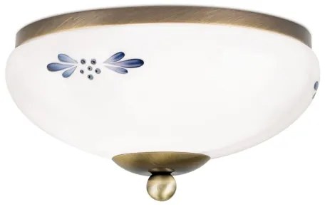 Orion DL 7-672 - Plafoniera LANDHAUS 1xE27/60W/230V diametro 21 cm bronzo/bianco